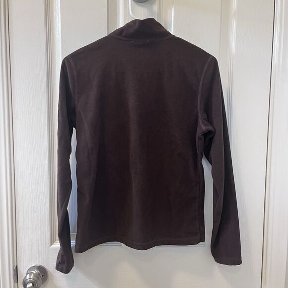 The North Face Brown Quarter Zip Fleece Pullover Top TKA 100 Women’s Size M - Picture 10 of 12